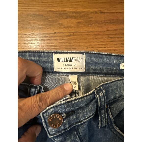 William Rast Women’s Jeans Blue 30 Super High Skinny Waist Junior Gray Lining - Picture 7 of 16